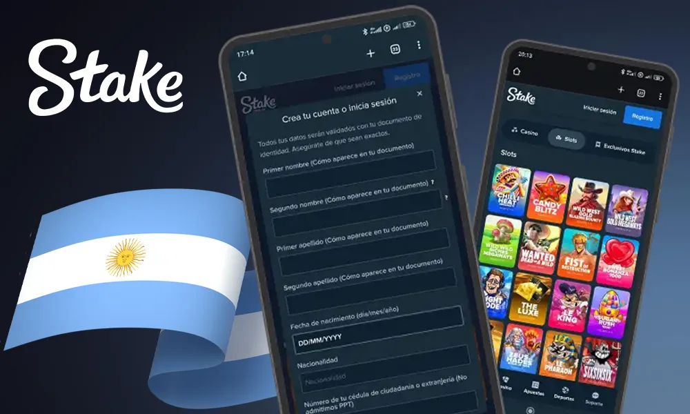 Empieza a apostar en Stake Argentina