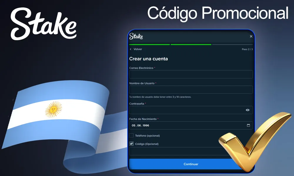 Codigo promocional Stake Argentina